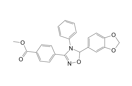 4-[5-(1,3-benzodioxol-5-yl)-4-phenyl-5H-1,2,4-oxadiazol-3-yl]benzoic acid methyl ester
