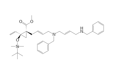 (1R,2S)-1-[(E)-4-[benzyl-[(E)-4-(benzylamino)but-2-enyl]amino]but-2-enyl]-2-[tert-butyl(dimethyl)silyl]oxy-2-vinyl-cyclopropanecarboxylic acid methyl ester