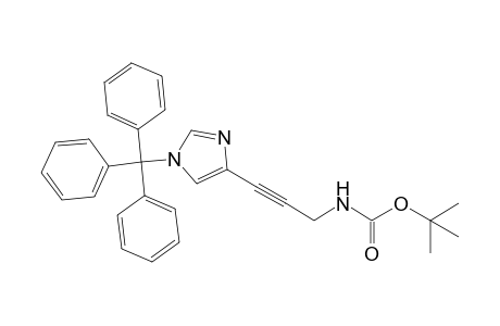 N-[3-(1-tritylimidazol-4-yl)prop-2-ynyl]carbamic acid tert-butyl ester