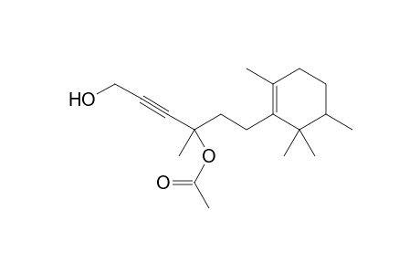 Acetic acid 4-hydroxy-1-methyl-1-[2-(2,5,6,6-tetramethyl-cyclohex-1-enyl)-ethyl]-but-2-ynyl ester