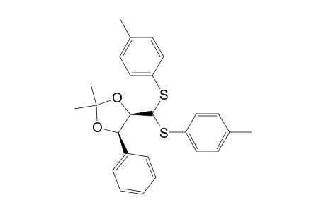 1,3-Dioxolane, 4-[bis[(4-methylphenyl)thio]methyl]-2,2-dimethyl-5-phenyl-, (4R-cis)-