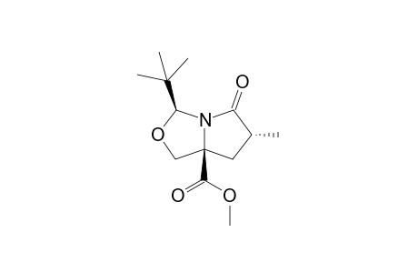 (3S,6R,7aR)-3-tert-Butyl-1,6,7,7a-tetrahydro-6-methyl-5-oxopyrrolo[1,2-c]oxazolidine-7a-carboxylic acid 7a-methyl ester