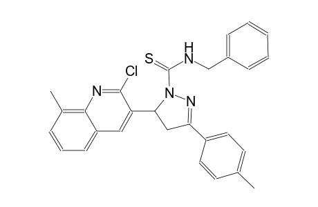 N-benzyl-5-(2-chloro-8-methyl-3-quinolinyl)-3-(4-methylphenyl)-4,5-dihydro-1H-pyrazole-1-carbothioamide