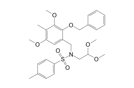 N-(2-Benzyloxy-3,5-dimethoxy-4-methylbenzyl)-2,2-dimethoxy-N-tosylethylamine