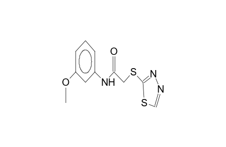 N-(3-methoxyphenyl)-2-(1,3,4-thiadiazol-2-yl)thioacetamide