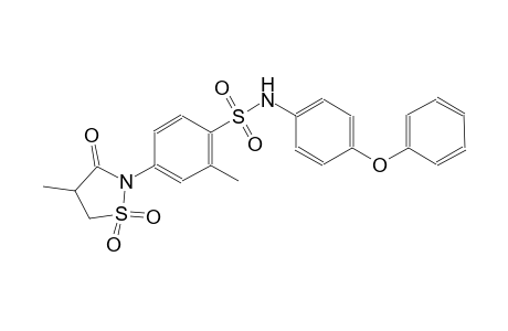benzenesulfonamide, 2-methyl-4-(4-methyl-1,1-dioxido-3-oxo-2-isothiazolidinyl)-N-(4-phenoxyphenyl)-