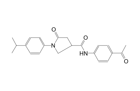 N-(4-acetylphenyl)-1-(4-isopropylphenyl)-5-oxo-3-pyrrolidinecarboxamide
