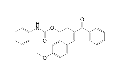 Phenylcarbamic acid 3-benzoyl-4-(4-methoxyphenyl)but-3-enyl ester