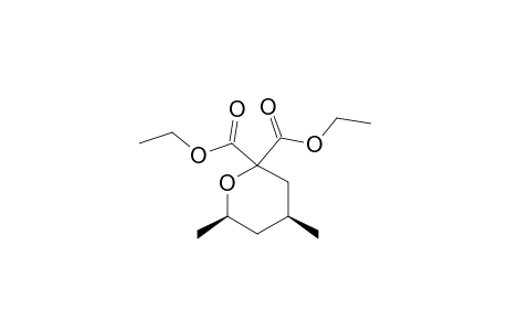 2,2-DIETHOXYCARBONYL-CIS-4,6-DIMETHYLTETRAHYDROPYRAN