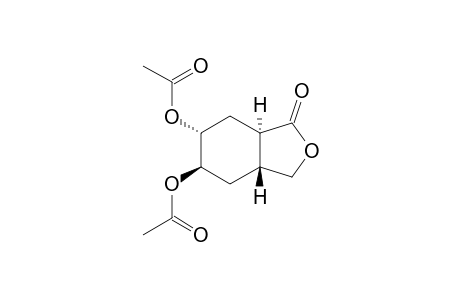 (3ARS,5RS,6RS,7ASR)-5,6-DIACETOXY-PERHYDRO-ISOBENZOFURANONE