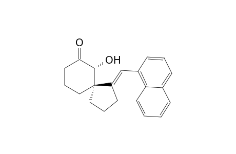 (5R*,6R*,E)-6-Hydroxy-1-(naphthalen-1-ylmethylene)spiro[4.5]-decan-7-one