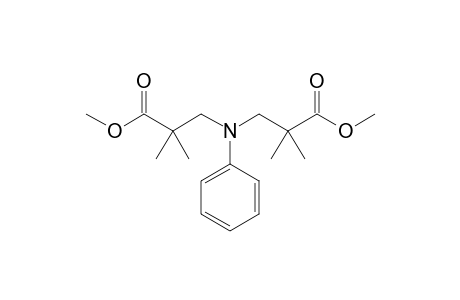 Methyl 2,2-dimethyl-3-{[2(methoxycarbonyl)-2-methylpropyl]phenylamino}propanoate
