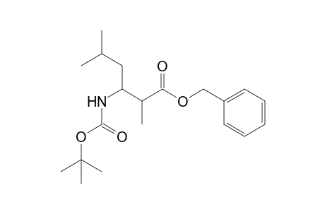 Benzyl 3-{[(t-butoxy)carbonyl]amino}-2,5-dimethylhexanoate