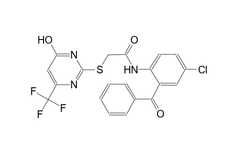 N-(2-benzoyl-4-chloro-phenyl)-2-[[4-keto-6-(trifluoromethyl)-1H-pyrimidin-2-yl]thio]acetamide