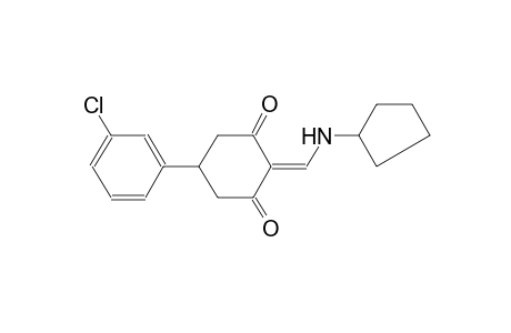 1,3-cyclohexanedione, 5-(3-chlorophenyl)-2-[(cyclopentylamino)methylene]-