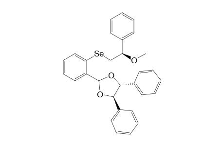 2-(R,R)-[4,5-Diphenyl-1,3-dioxolan-2-yl]-1-{[(R)-(2-methoxy-2-phenyl)ethyl]seleno}benzene