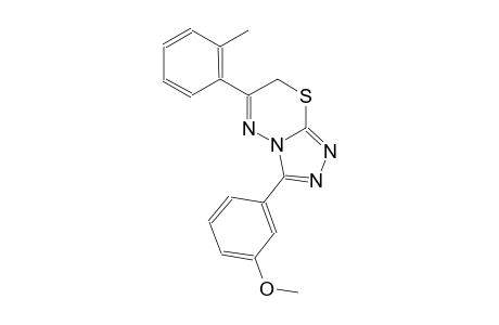 3-(3-methoxyphenyl)-6-(2-methylphenyl)-7H-[1,2,4]triazolo[3,4-b][1,3,4]thiadiazine