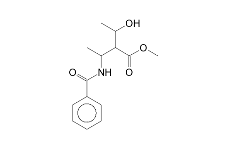 2-(1-Benzoylaminoethyl)-3-hydroxybutyric acid, methyl ester