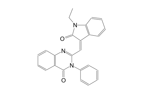 4(3H)-quinazolinone, 2-[(Z)-(1-ethyl-1,2-dihydro-2-oxo-3H-indol-3-ylidene)methyl]-3-phenyl-