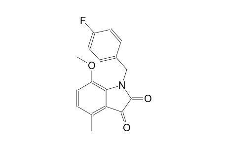 1-(4-fluorobenzyl)-7-methoxy-4-methyl-1H-indole-2,3-dione