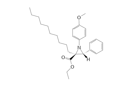 (E)-2-Decyl-2-ethoxycarbonyl-1-(4-methoxyphenyl)-3-phenylaziridine