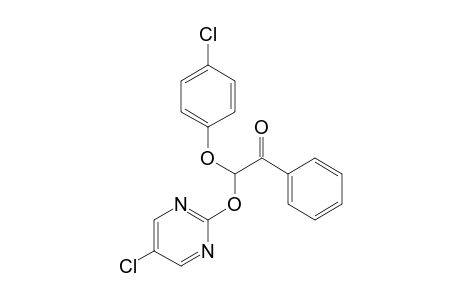 Ethanone, 2-(4-chlorophenoxy)-2-[(5-chloro-2-pyrimidinyl)oxy]-1-phenyl-