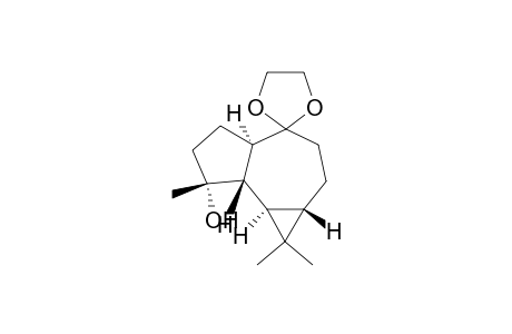 Spiro[4H-cycloprop[e]azulene-4,2'-[1,3]dioxolan]-7-ol, decahydro-1,1,7-trimethyl-, [1aS-(1a.alpha.,4a.alpha.,7.alpha.,7a.beta.,7b.alpha.)]-