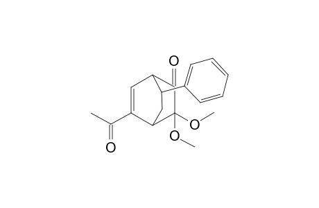 5-Acetyl-3,3-dimethoxy-7-phenylbicyclo[2.2.2]oct-5-en-2-one