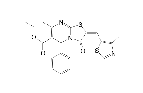 ethyl (2E)-7-methyl-2-[(4-methyl-1,3-thiazol-5-yl)methylene]-3-oxo-5-phenyl-2,3-dihydro-5H-[1,3]thiazolo[3,2-a]pyrimidine-6-carboxylate