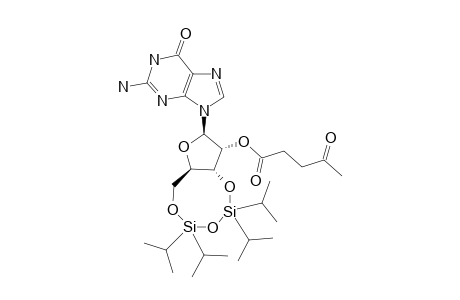 2'-O-LEVULINOYL-3',5'-O-(TETRAISOPROPYLDISILOXANE-1,3-DIYL)-GUANOSINE