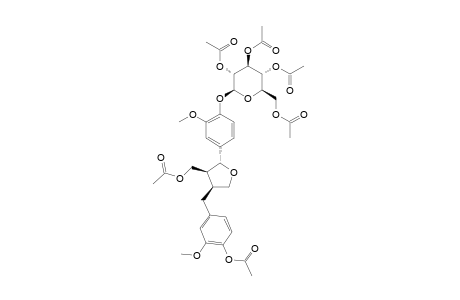 (+)-LARICIRESINOL-4-O-BETA-D-GLUCOPYRANOSIDE-HEXAACETATE