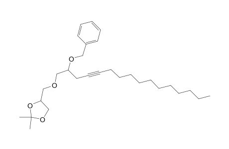 1,3-Dioxolane, 2,2-dimethyl-4-[[[2-(phenylmethoxy)-4-hexadecynyl]oxy]methyl]-
