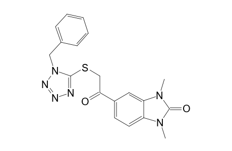 2H-1,3-Benzimidazol-2-one, 1,3-dihydro-1,3-dimethyl-5-[2-[[1-(phenylmethyl)-1H-1,2,3,4-tetrazol-5-yl]thio]acetyl]-