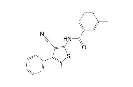 N-(3-cyano-5-methyl-4-phenyl-2-thienyl)-3-methylbenzamide