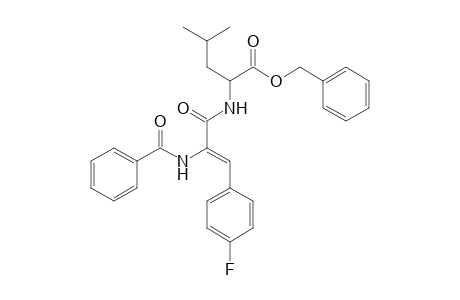 (phenylmethyl) 2-[[(Z)-2-benzamido-3-(4-fluorophenyl)prop-2-enoyl]amino]-4-methyl-pentanoate