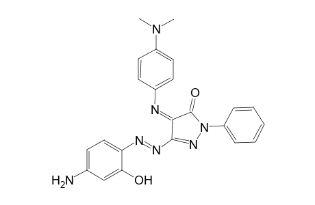 3-[(4-Amino-2-hydroxyphenyl)diazenyl]-4-[4-(dimethylamino)phenylimino]-1-phenyl-1H-pyrazol-5-one