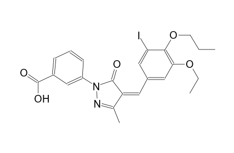 3-[(4Z)-4-(3-ethoxy-5-iodo-4-propoxybenzylidene)-3-methyl-5-oxo-4,5-dihydro-1H-pyrazol-1-yl]benzoic acid