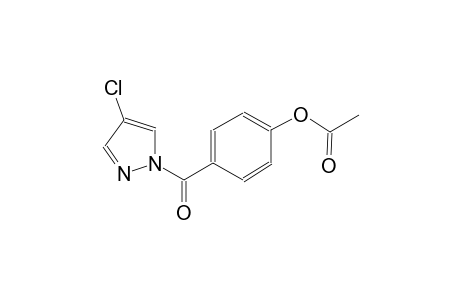 4-[(4-chloro-1H-pyrazol-1-yl)carbonyl]phenyl acetate