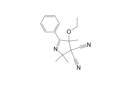 3H-Pyrrole-3,3-dicarbonitrile, 4-ethoxy-2,4-dihydro-2,2,4-trimethyl-5-phenyl-