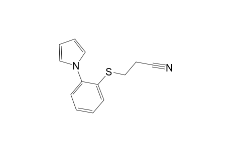 Propanenitrile, 3-[2-(1-pyrrolyl)phenylthio]-