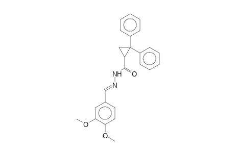 N'-[(E)-(3,4-Dimethoxyphenyl)methylidene]-2,2-diphenylcyclopropanecarbohydrazide
