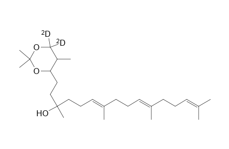 2,2,5-Trimethyl-4,4-dideuterio-6-[3,7,11,15-tetramethyl-3-hydroxy-hexadeca-6,10,14-trienyl]-1,3-dioxacyclohexane