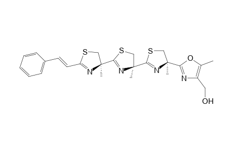 [5-methyl-2-[(4R)-4-methyl-2-[(4S)-4-methyl-2-[(4S)-4-methyl-2-[(E)-2-phenylethenyl]-5H-1,3-thiazol-4-yl]-5H-1,3-thiazol-4-yl]-5H-1,3-thiazol-4-yl]-1,3-oxazol-4-yl]methanol