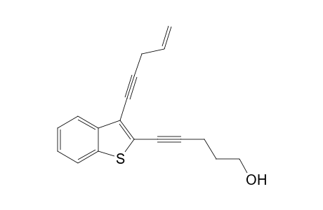 5-[3-(Pent-4-en-1-ynyl)benzo[b]thiophen-2-yl]pent-4-yn-1-ol