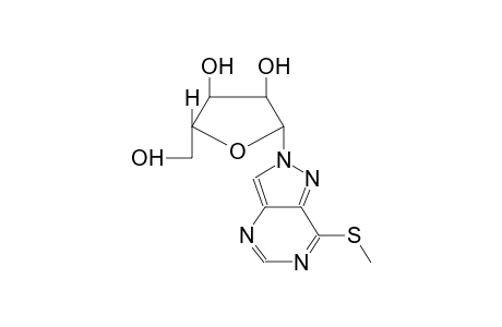 2-(BETA-D-RIBOFURANOSYL)-7-METHYLMERCAPTOPYRAZOLO[4,3-D]PYRIMIDINE