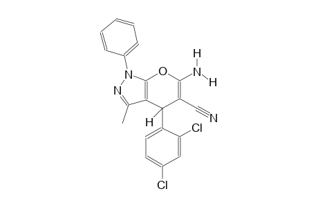 6-amino-4-(2,4-dichlorophenyl)-3-methyl-1-phenyl-1,4-dihydropyrano[2,3-c]pyrazole-5-carbonitrile