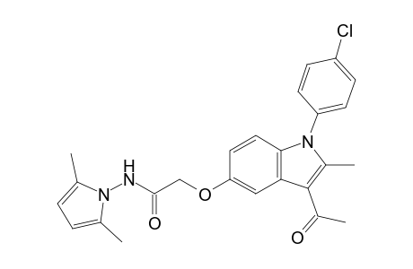 2-[1-(4-chlorophenyl)-3-ethanoyl-2-methyl-indol-5-yl]oxy-N-(2,5-dimethylpyrrol-1-yl)ethanamide