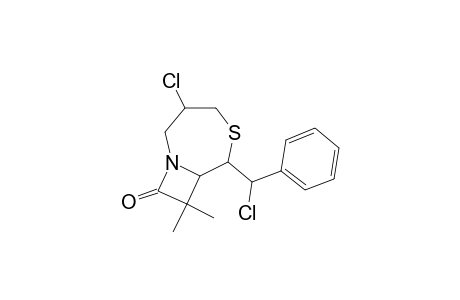 3-chloro-6-(chloro-phenylmethyl)-8,8-dimethyl-5-thia-1-azabicyclo[5.2.0]nonan-9-one