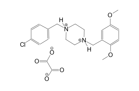 1-(4-chlorobenzyl)-4-(2,5-dimethoxybenzyl)piperazinediium oxalate
