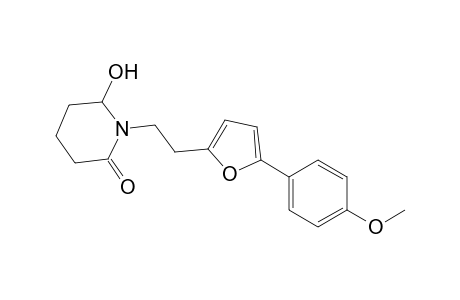 1-[2-[5-(4-methoxyphenyl)furan-2-yl]ethyl]-6-oxidanyl-piperidin-2-one
